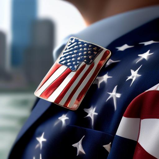 Can l wear an American flag lapel pin?