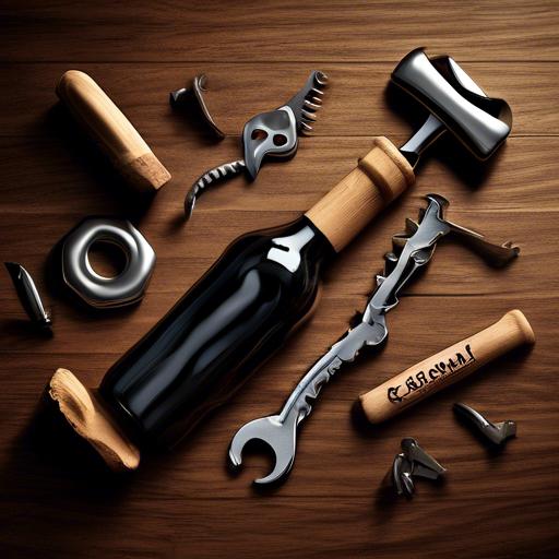 How to use a corkscrew bottle opener?