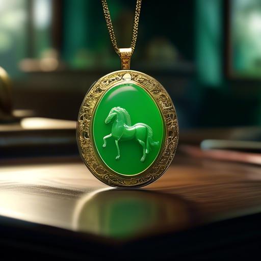 what does a green jade horse pendant symbolize