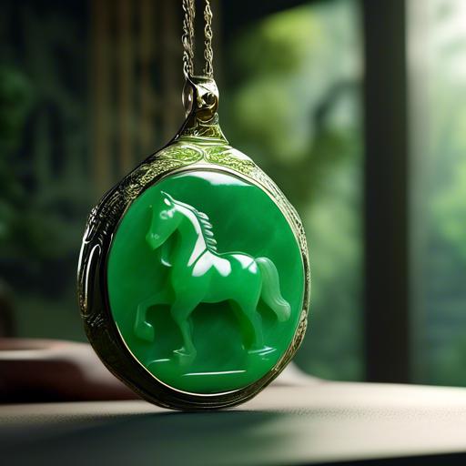 Exploring the Symbolism of Green Jade Horse pendants