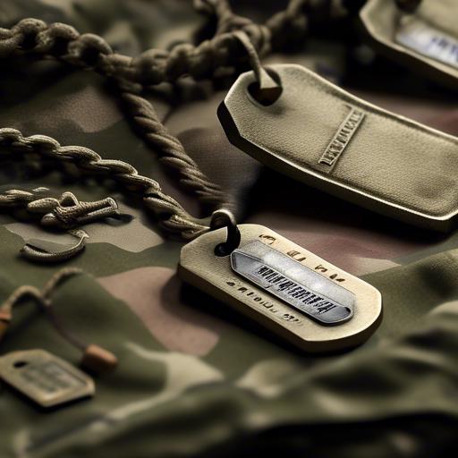 what info is on military dog tags