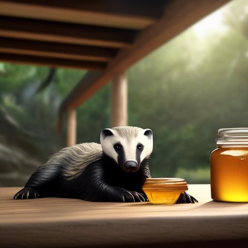 The notable size‍ of ⁢a Honey badger