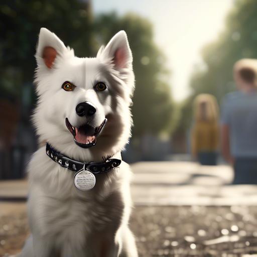 how to put a dog tag on collar