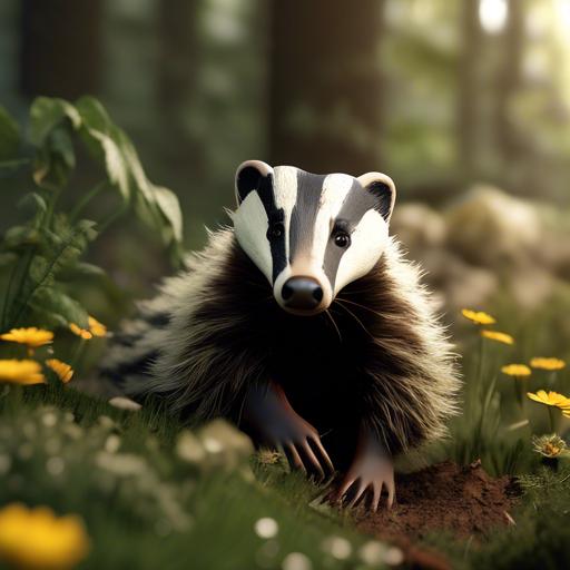 what do a badger look like