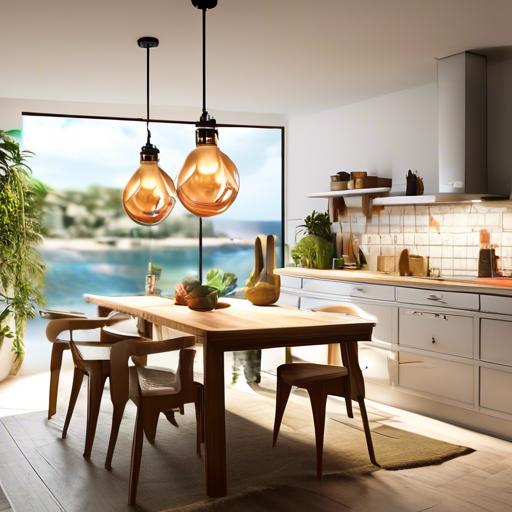 how many pendant lights over island