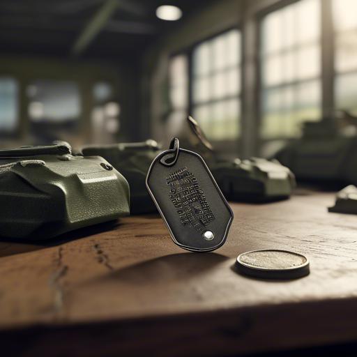what information is on a military dog tag