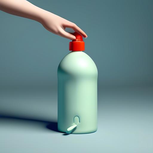 how do you open a pump bottle