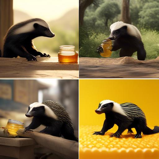 what does the honey badger eat