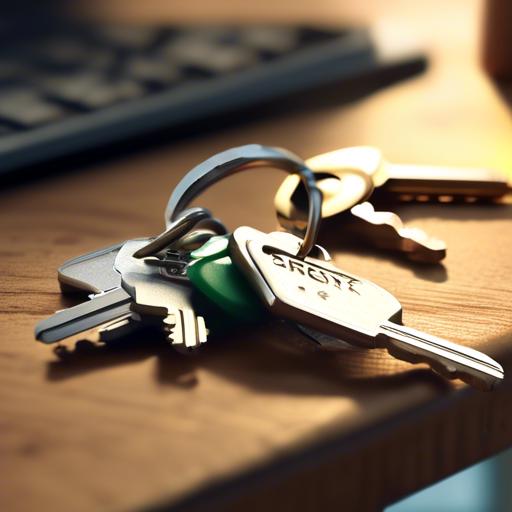 how to put keys on keychain