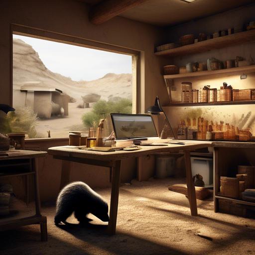 where does a honey badger live