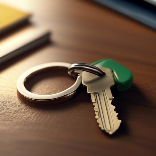 how to open a keychain ring