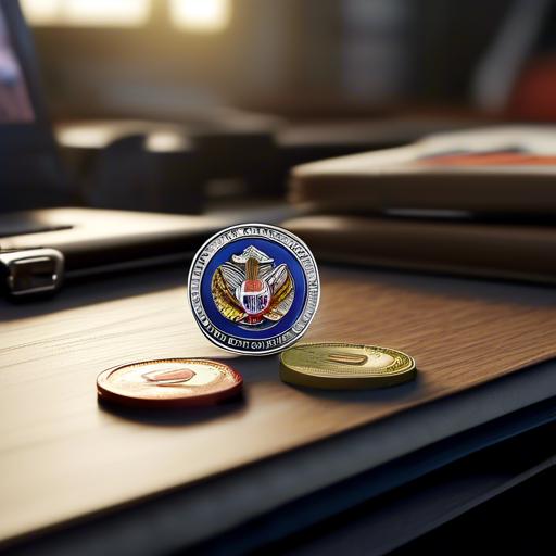 can a civilian give a challenge coin