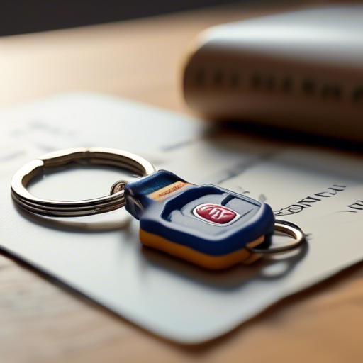 how to put a keychain on a keyring