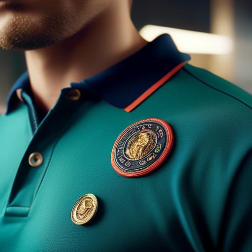 how to wear a lapel pin on a polo shirt