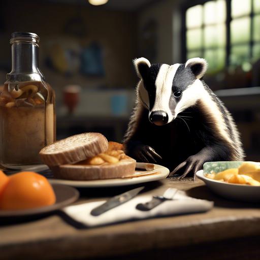 what does the badger eat