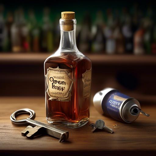 how to open a bottle without a key