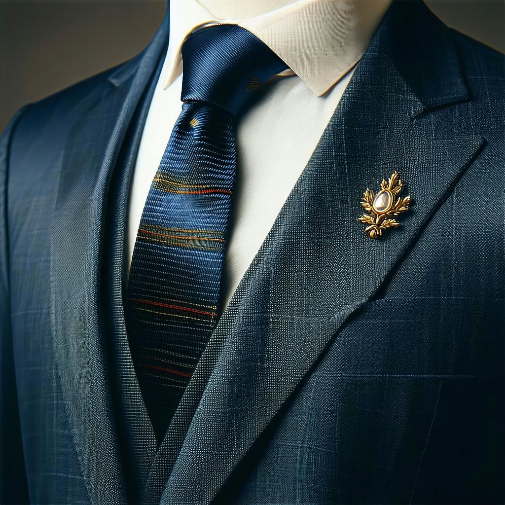 How to wear a lapel pin on a blazer?