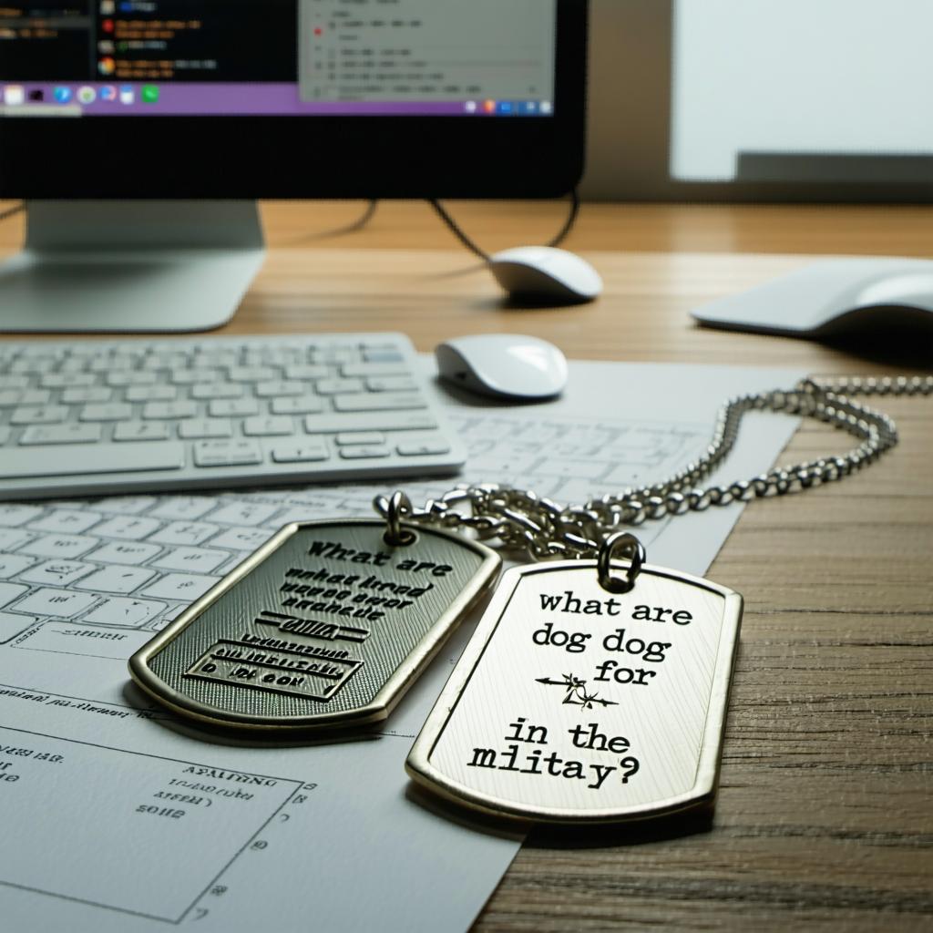 What are dog tags for in the military?