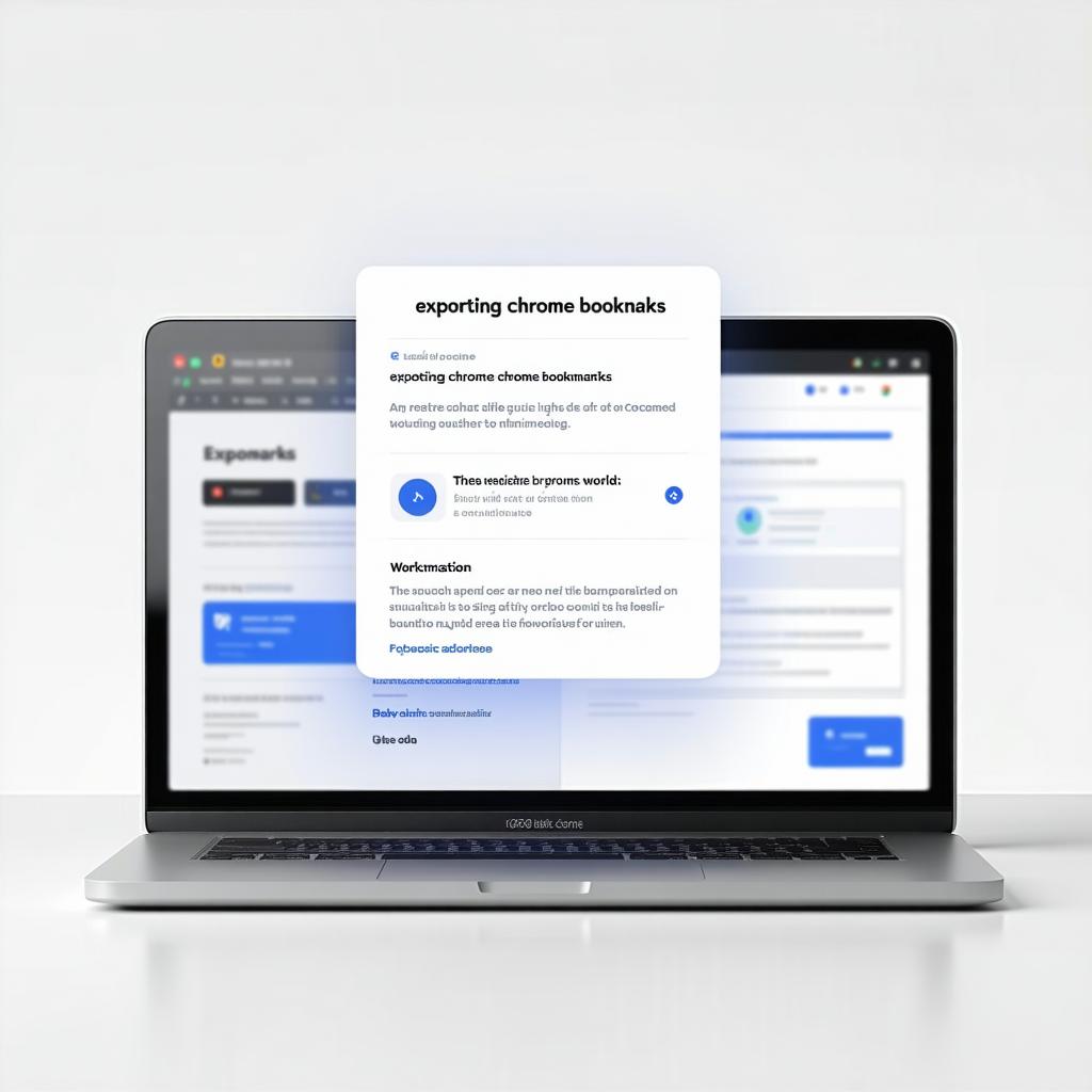 Exporting Chrome Bookmarks: A Step-by-Step Guide