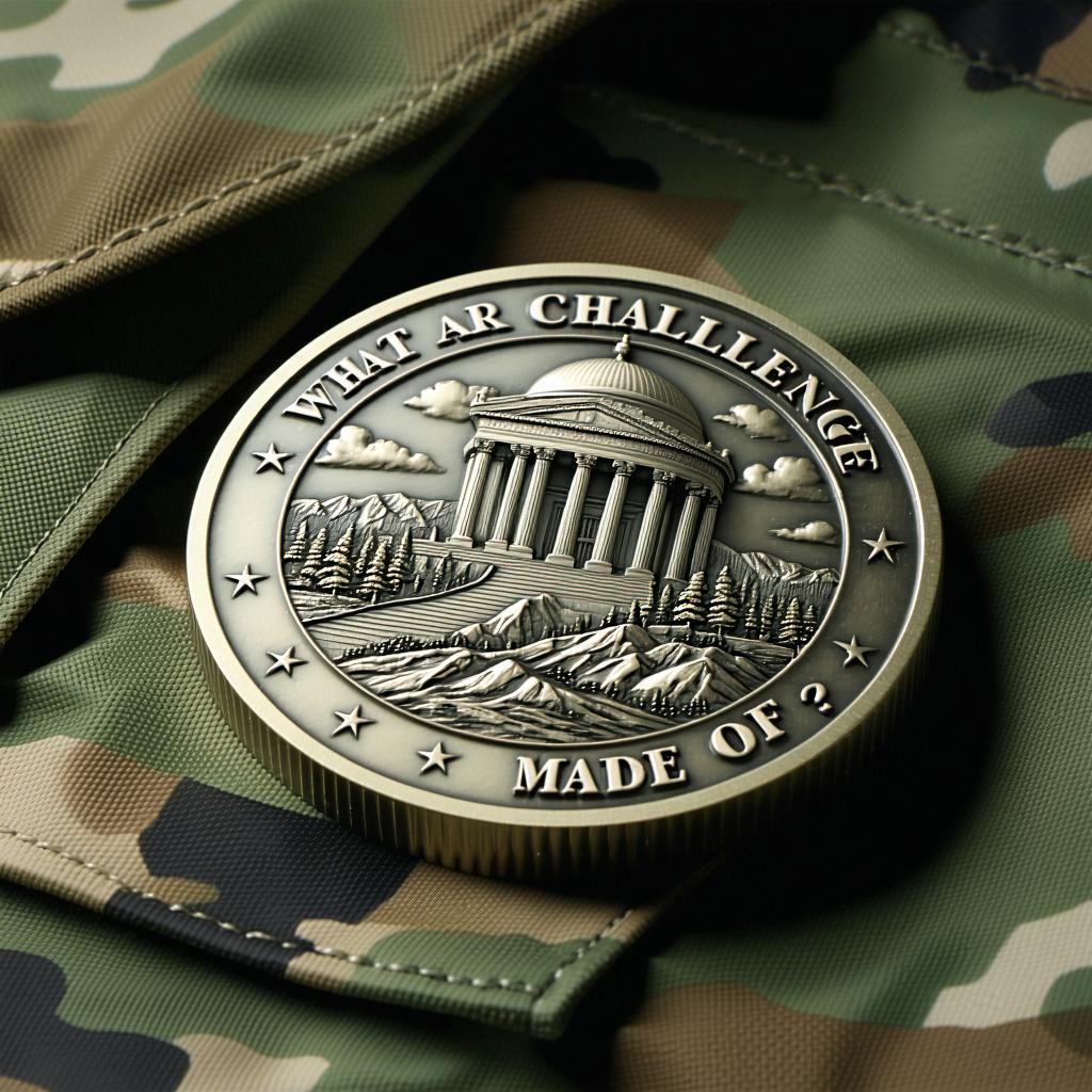 What are challenge coins made of?
