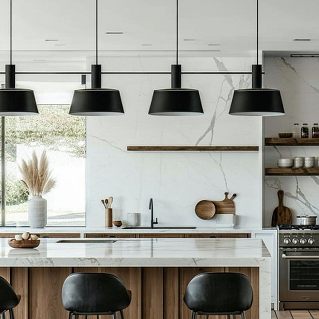 Determining the Ideal Height for Pendant lights Above Your Kitchen Island