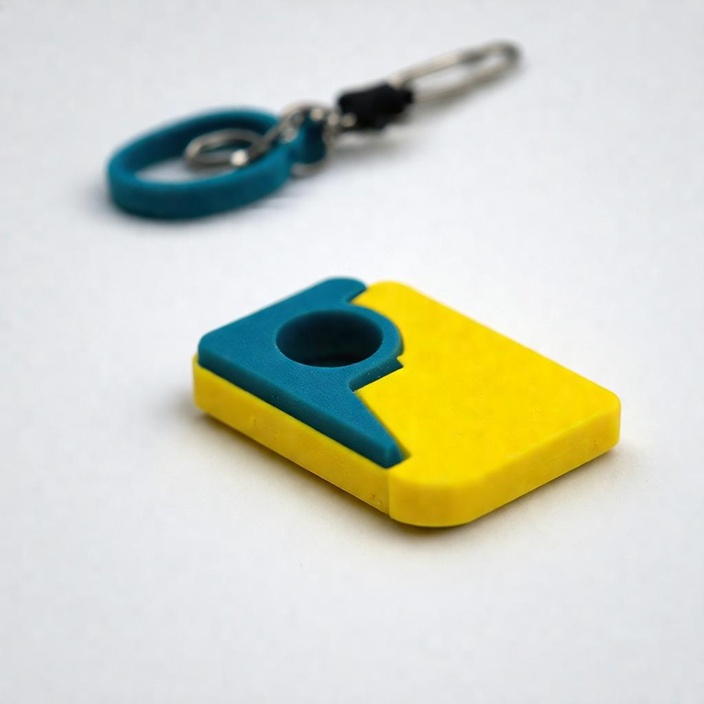 How do you make a keychain fob in tinkercad?
