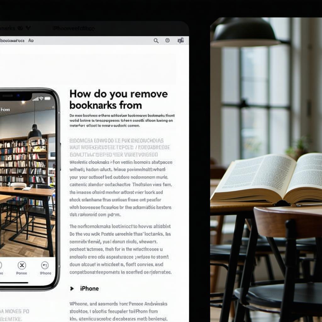 How do you remove bookmarks from iphone