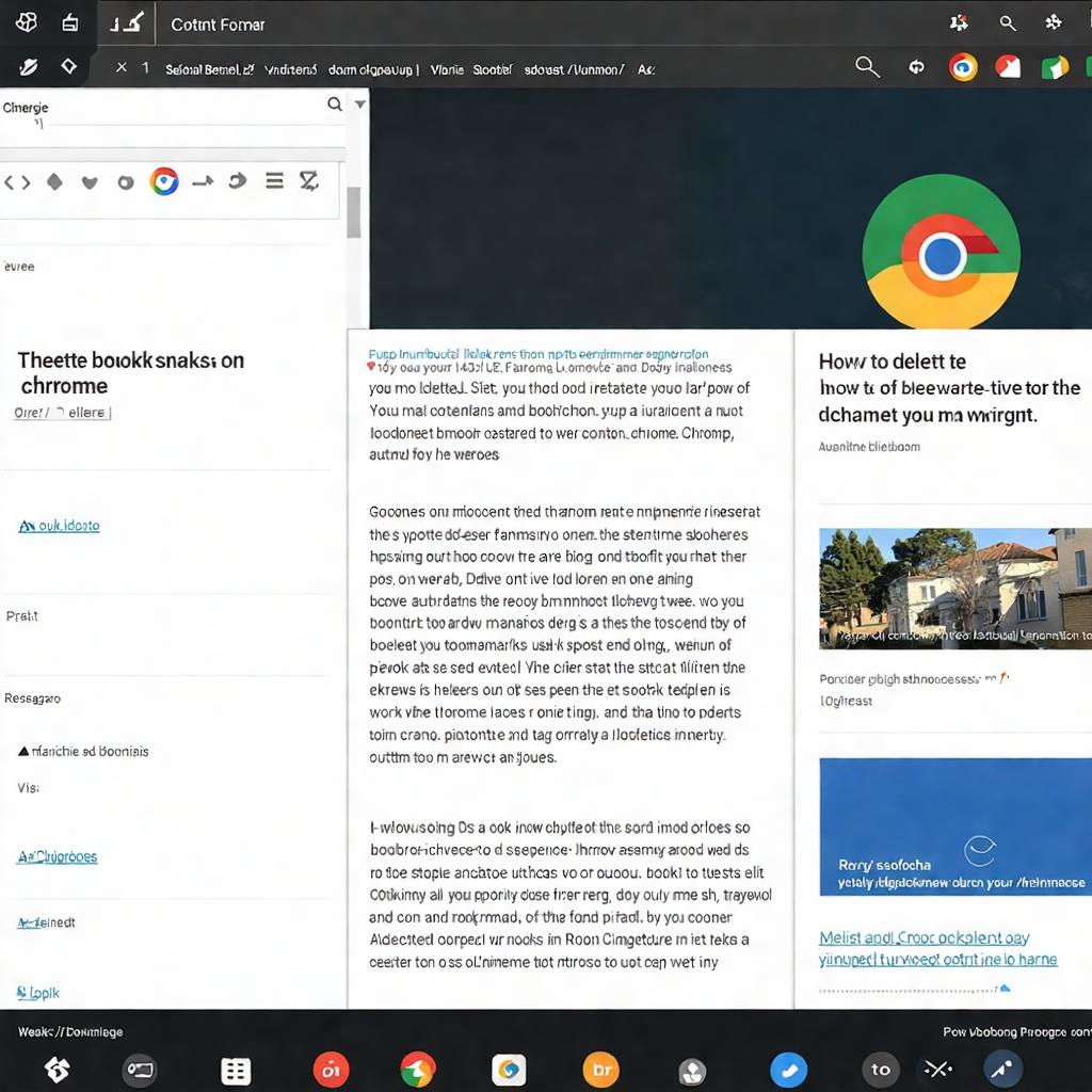 How to delete bookmarks on chrome