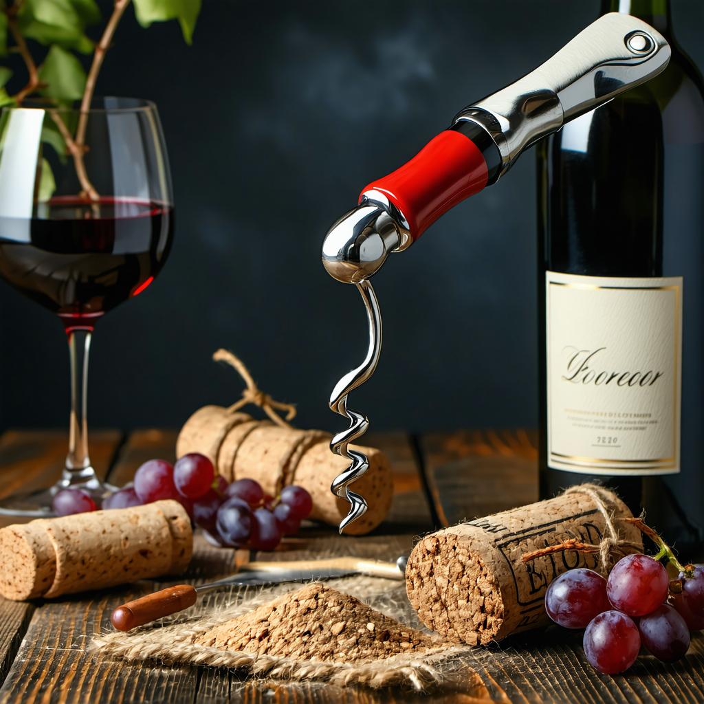 How to open a bottle of wine with corkscrew?