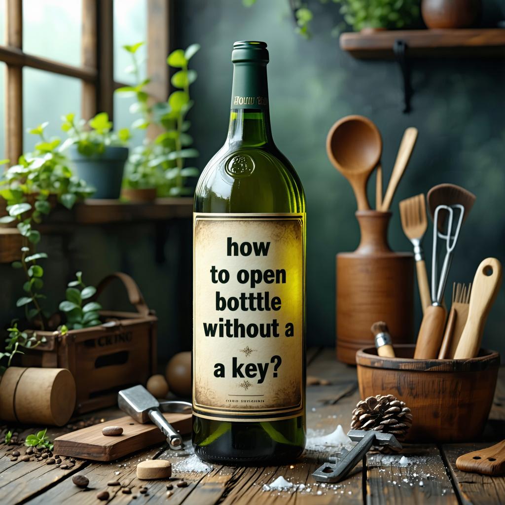 How to open a bottle without a key?