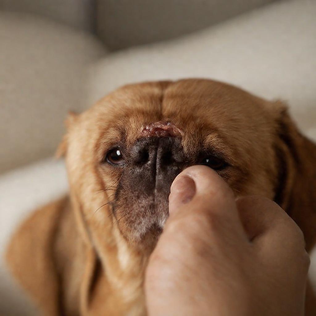 How to remove skin tag on dog’s eye?
