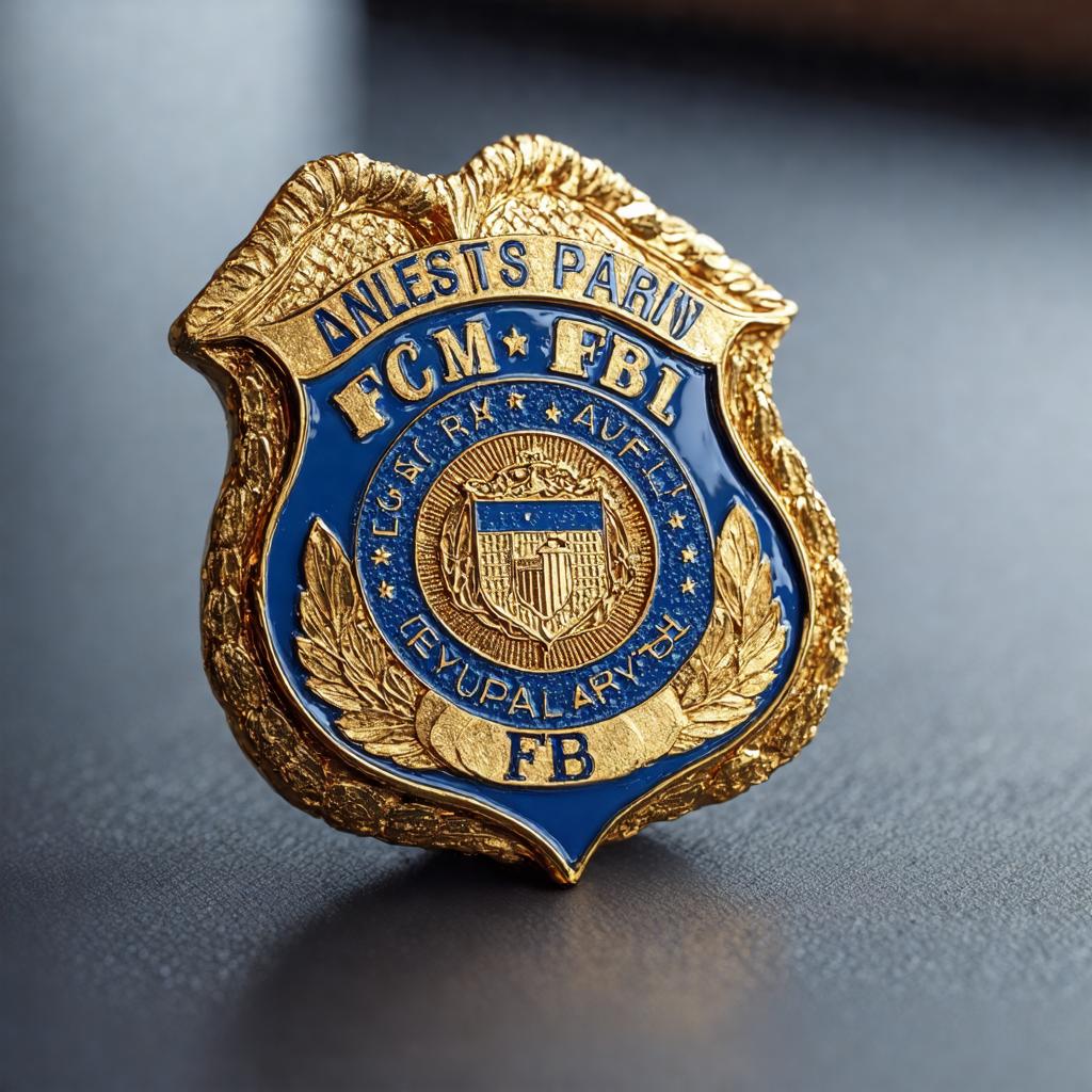 What does an fbi badge look like?