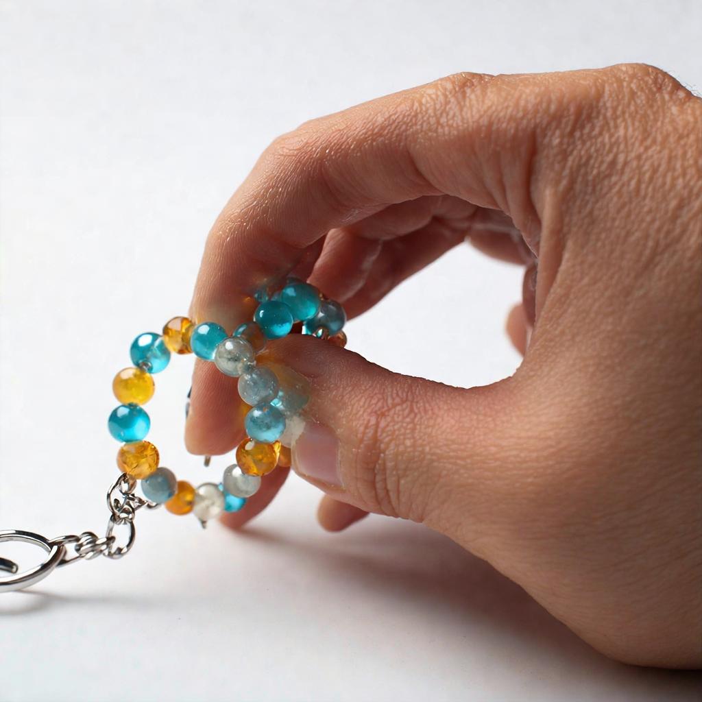 How to make a bead keychain?