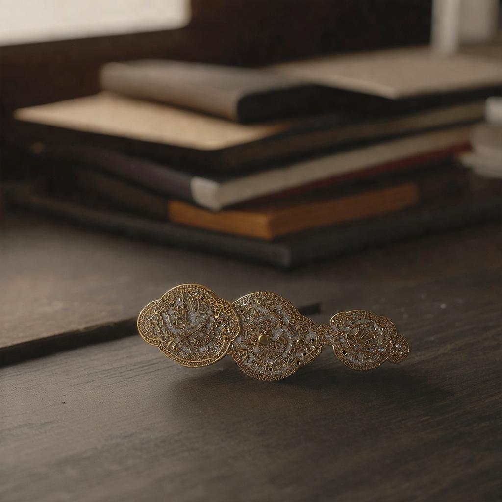 Where does the lapel pin go?