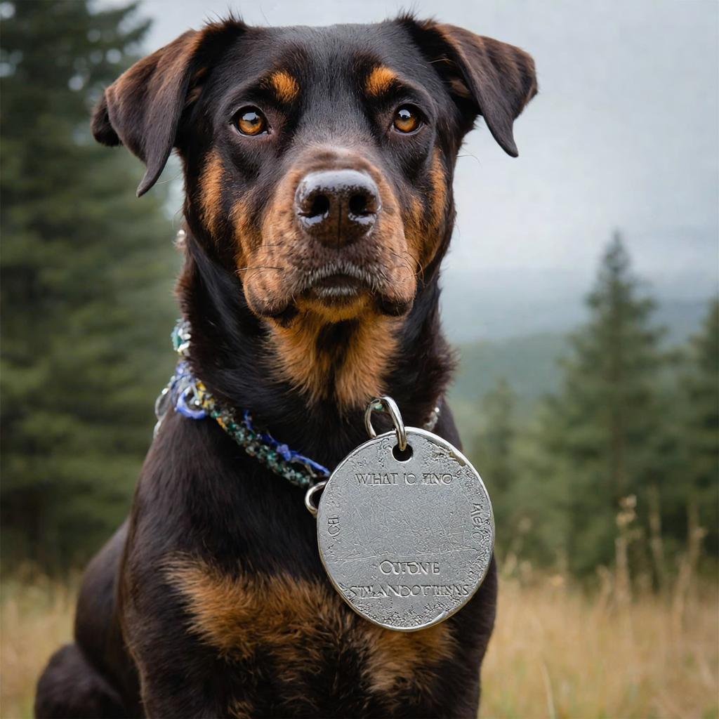 What info to put on dog tag?