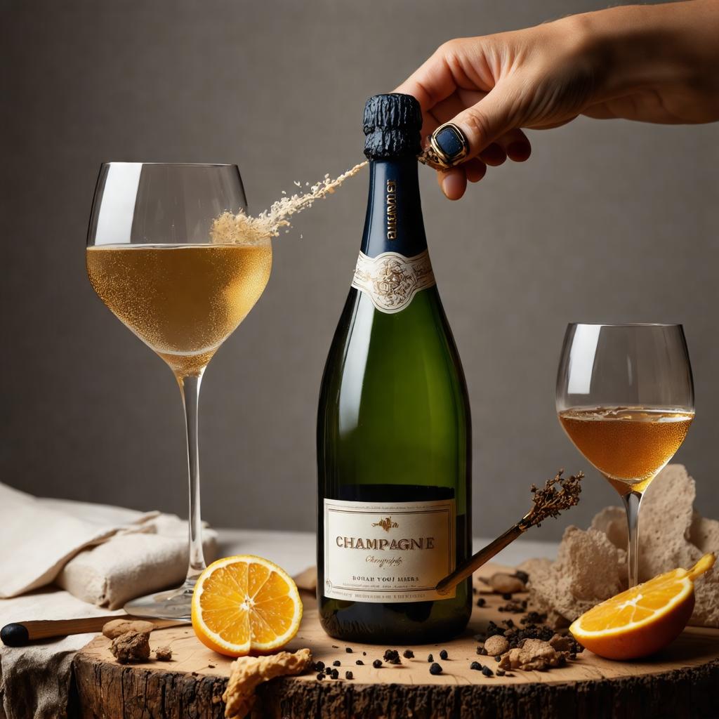 How do you open a champagne bottle?