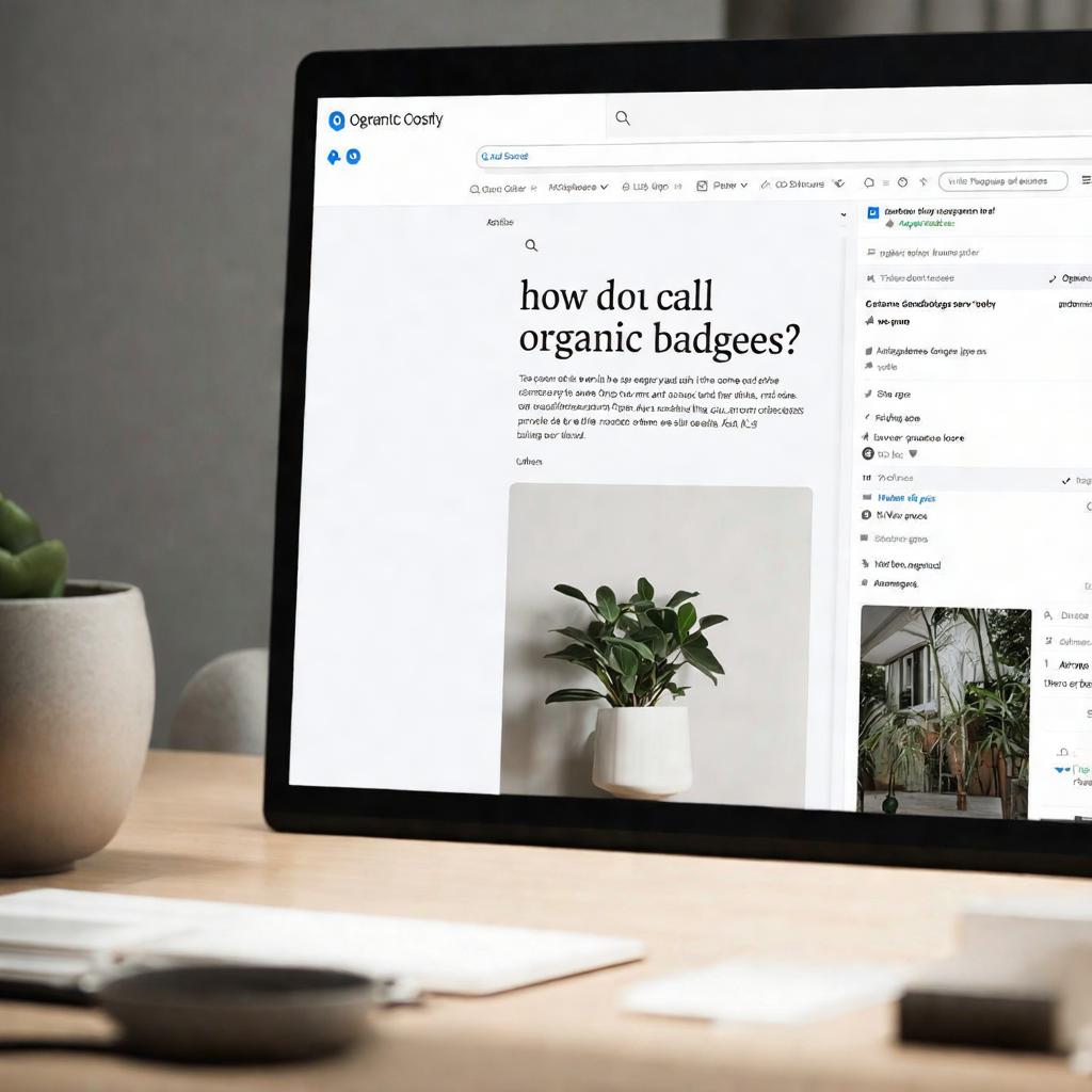 How do you call organic badges?