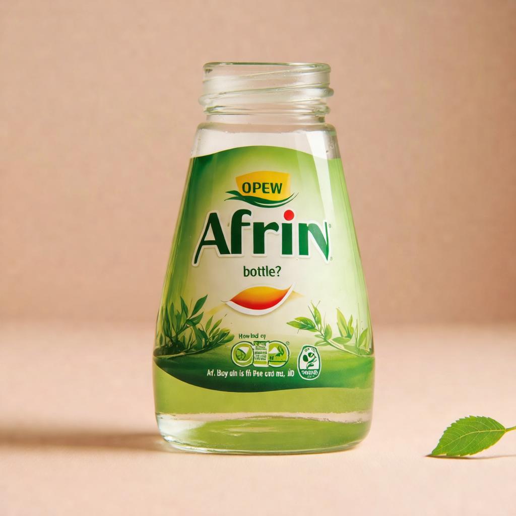 How to open afrin bottle?