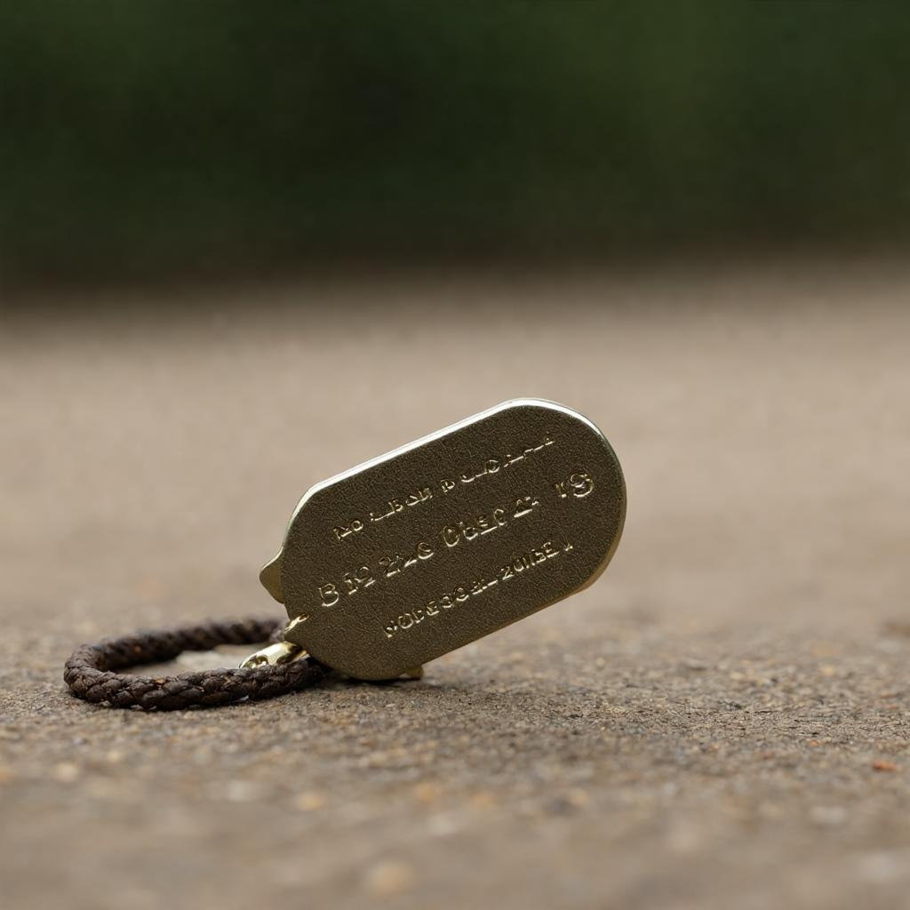 How to put dog tag on collar?