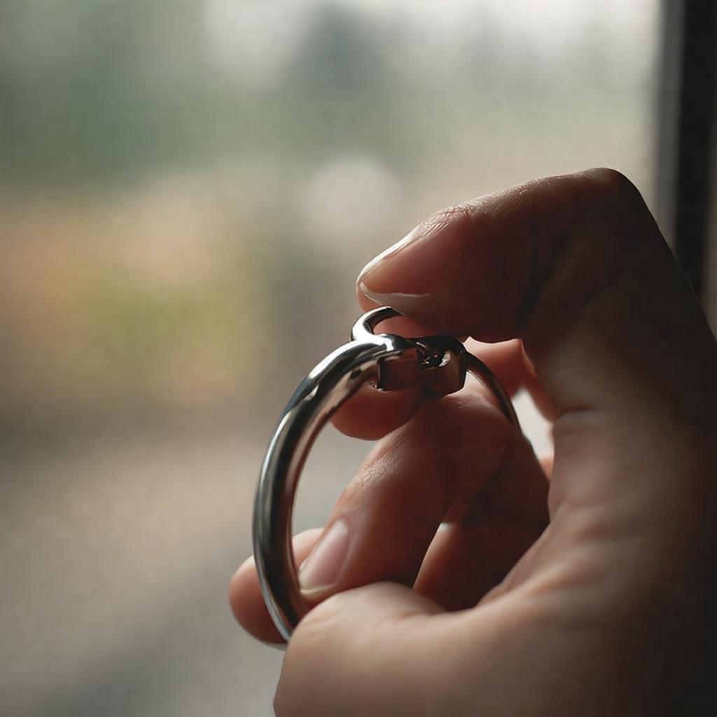 How to open a keychain ring?