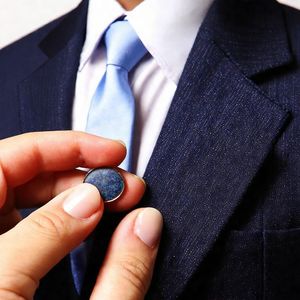 How to put on a lapel pin?