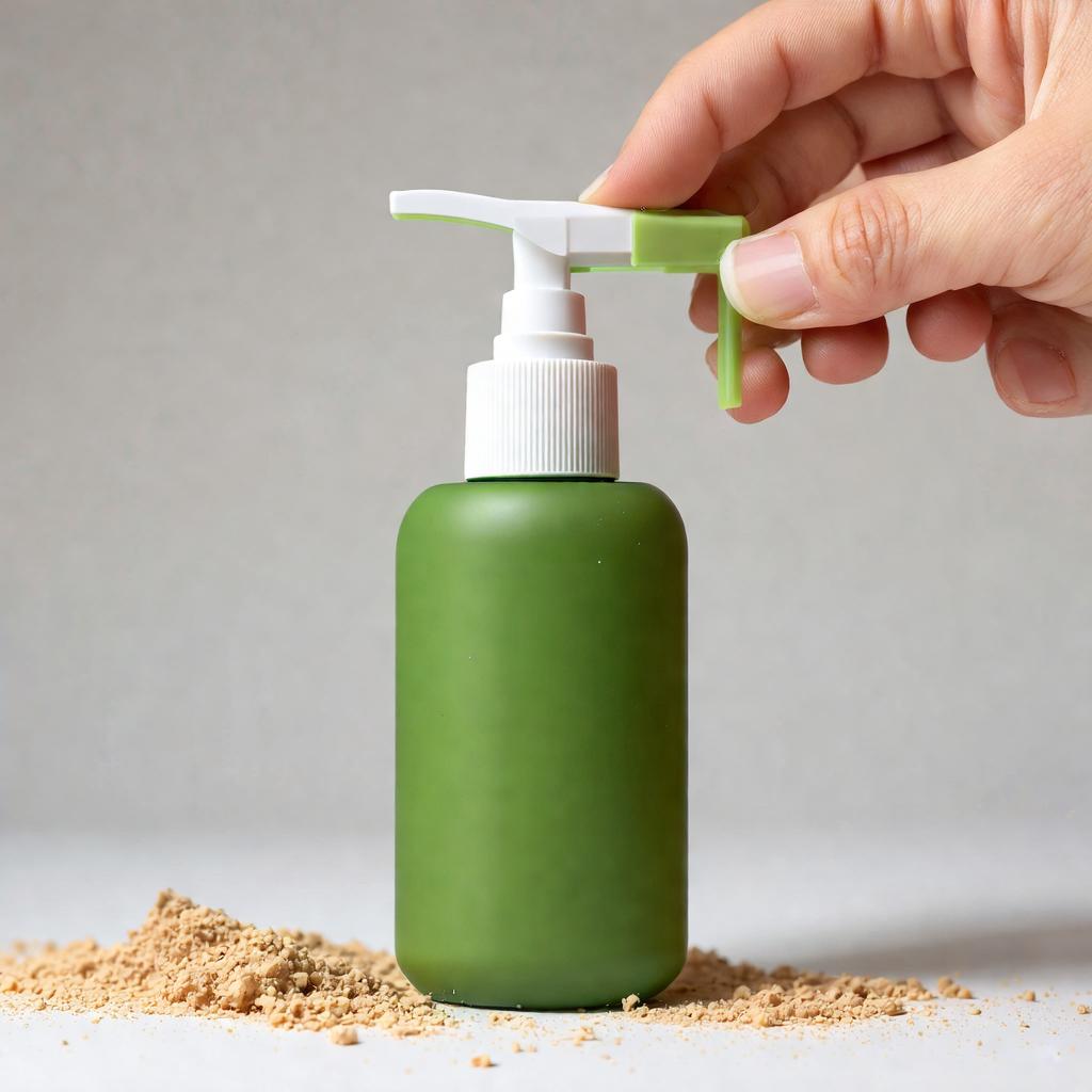 How do you open a pump bottle?