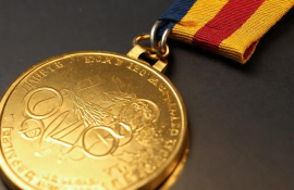 How much gold is in olympic medal?