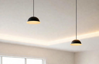How to install pendant lights in a finished ceiling?