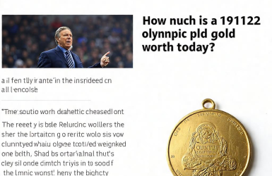 How much is a 1912 olympic gold medal worth today?