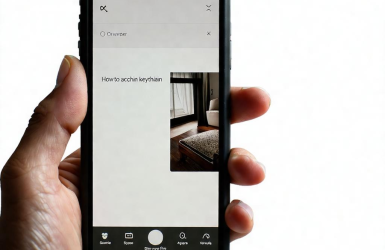 How to access keychain from iphone?