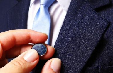 How to put on a lapel pin?